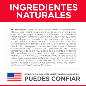 HILLS ADULTO 7 + RAZA GRANDE CHIKEN MEAL 15 LB HILLS ADULTO 7 + RAZA GRANDE CHIKEN MEAL 15 LB