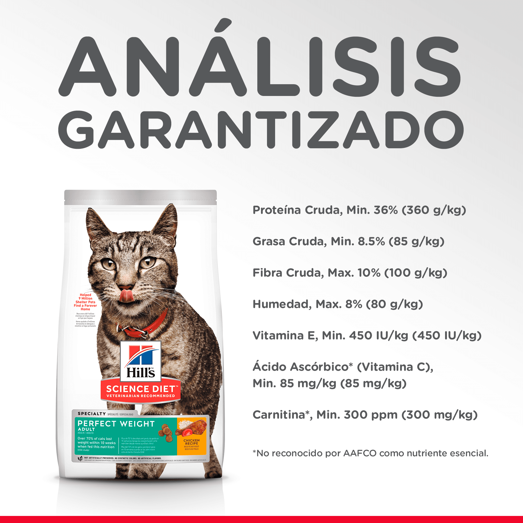 ComidaParaGatoHillsAdultoPesoPerfectoPollo3LB-3 ComidaParaGatoHillsAdultoPesoPerfectoPollo3LB-3