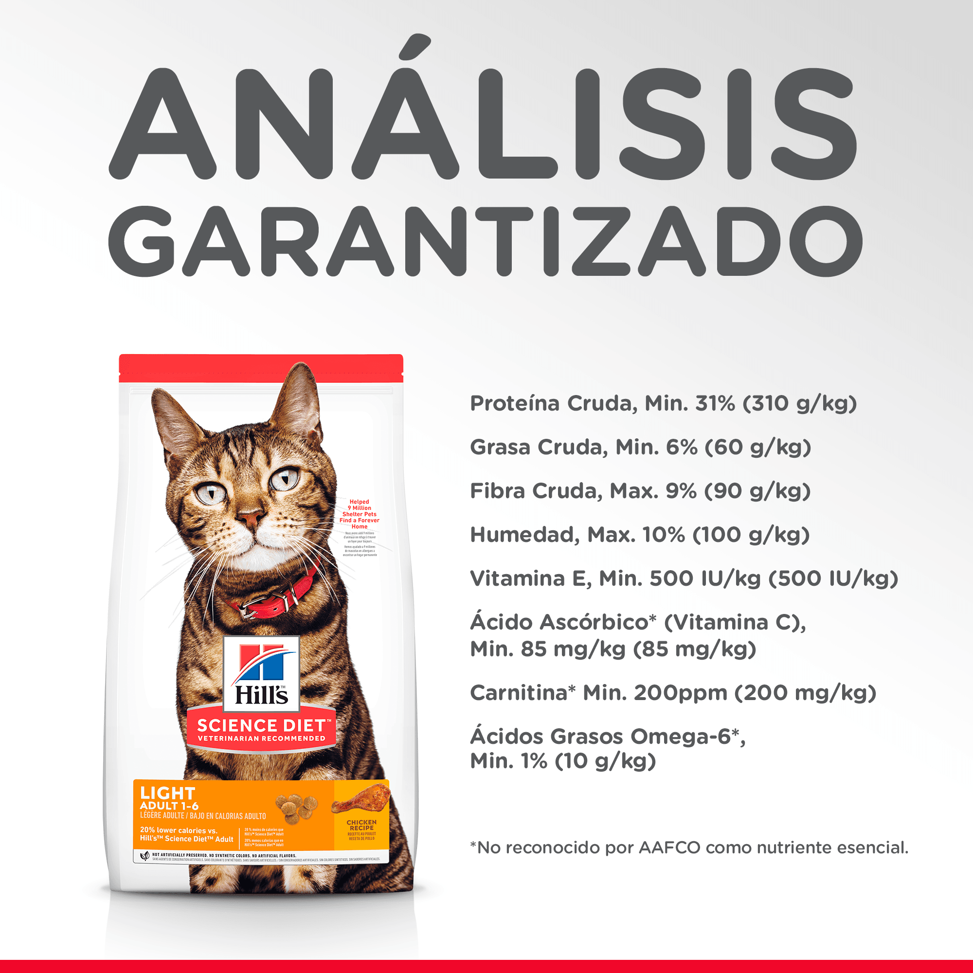 ComidaParaGatoHillsLightAdultoPollo16LB-3 ComidaParaGatoHillsLightAdultoPollo16LB-3