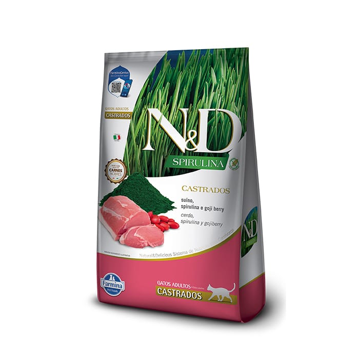 N&D SPIRULINA FELINE CASTRADO SUINO N&D SPIRULINA FELINE CASTRADO SUINO