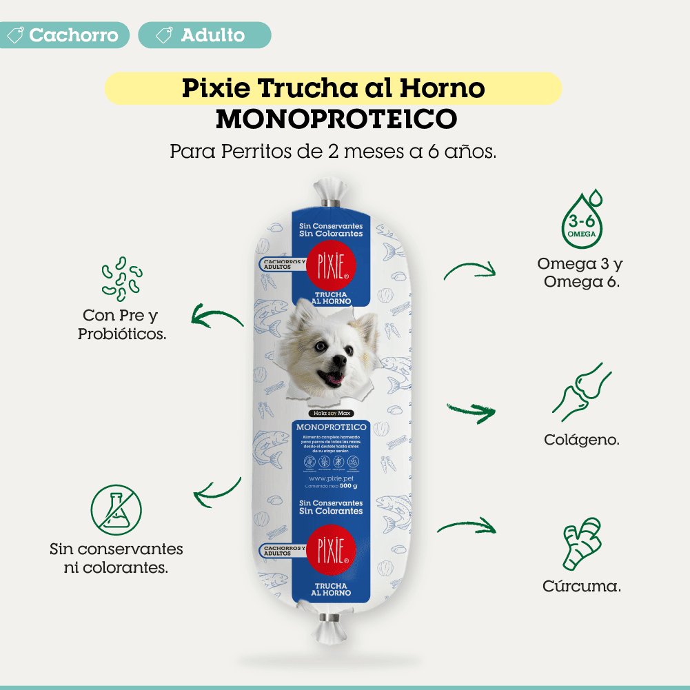 PIXIE DIETA MONOPROTEICA TRUCHA AL HORNO 2 PIXIE DIETA MONOPROTEICA TRUCHA AL HORNO 2