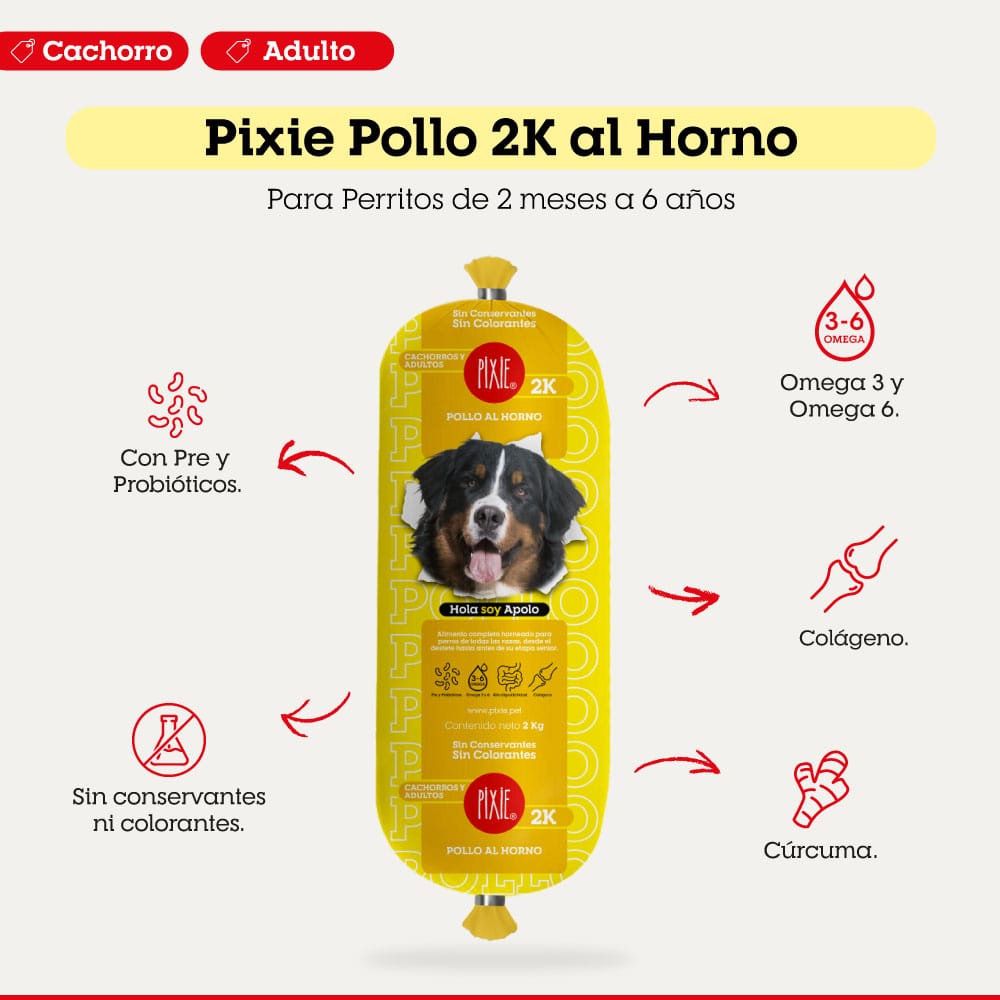 PIXIE POLLO AL HORNO 2 KG 2 PIXIE POLLO AL HORNO 2 KG 2